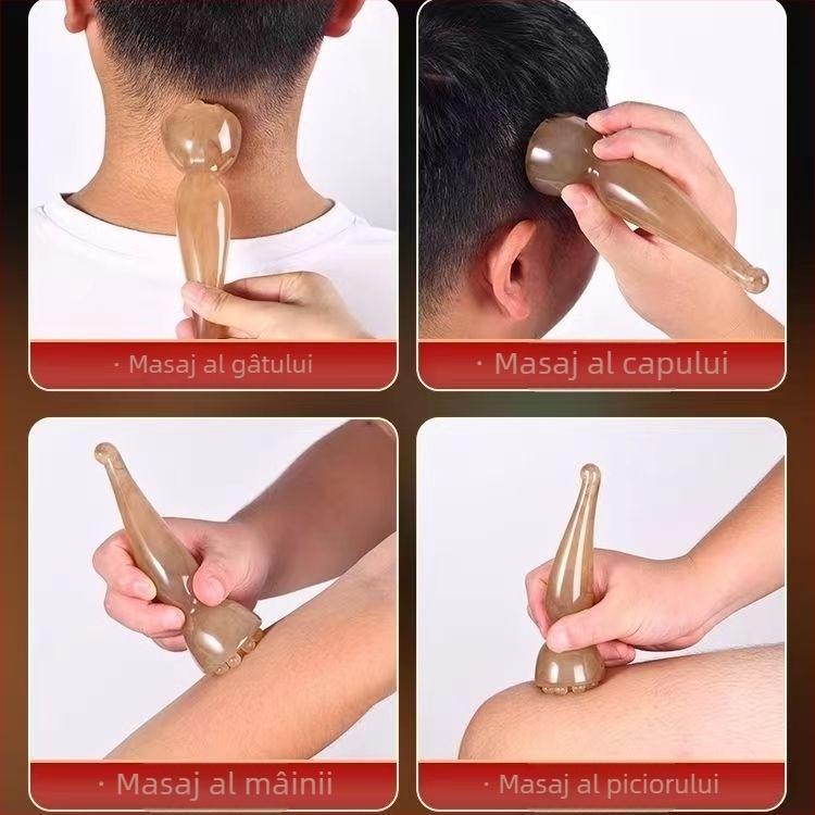 Baton de masaj punctual pentru față, din ceară de albine, pentru masaj de întreținere, cu logo imprimat.