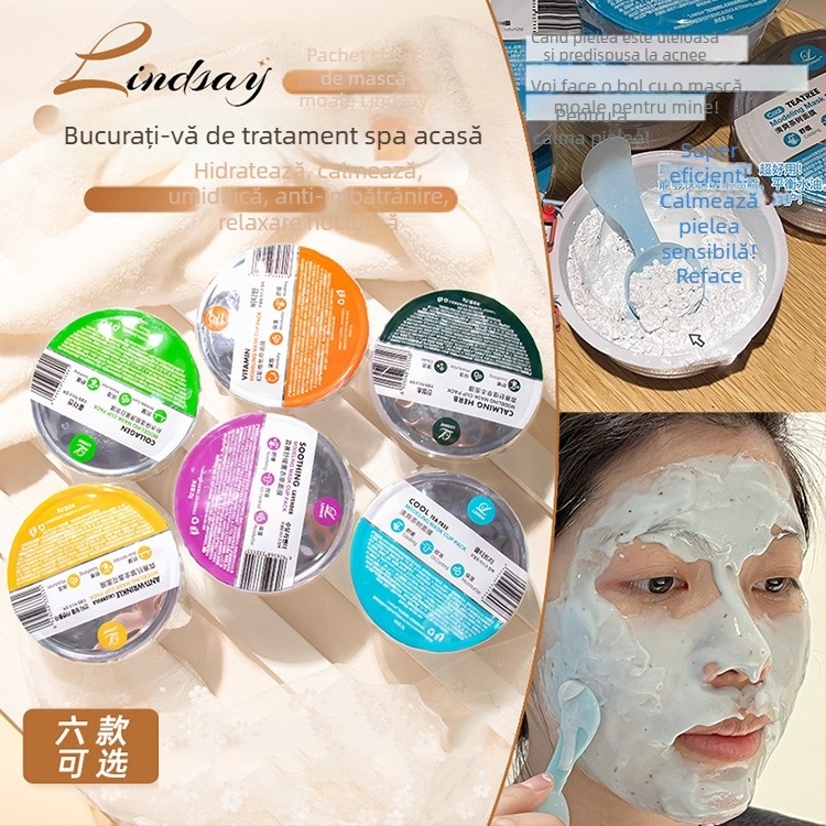 Lindsay mască de lut Tea Tree pentru ten sensibil – hidratează și calmează (tip ten: toate tipurile; valabilitate: 3 ani; formă: mască de lut; Eficacitate: luminează tonul pielii, hidratează, calmează)