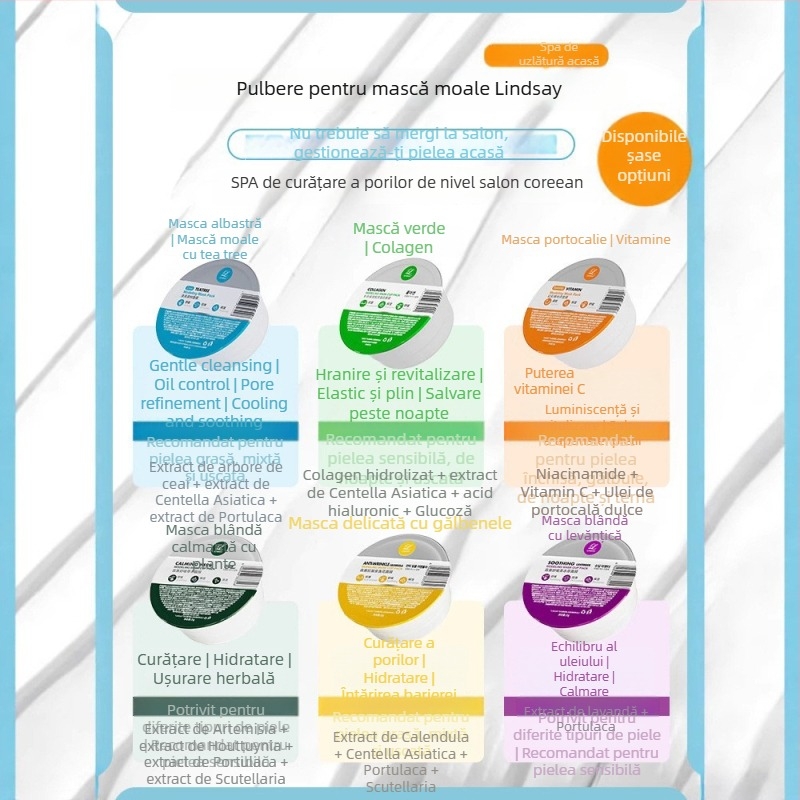 Lindsay mască de lut Tea Tree pentru ten sensibil – hidratează și calmează (tip ten: toate tipurile; valabilitate: 3 ani; formă: mască de lut; Eficacitate: luminează tonul pielii, hidratează, calmează)
