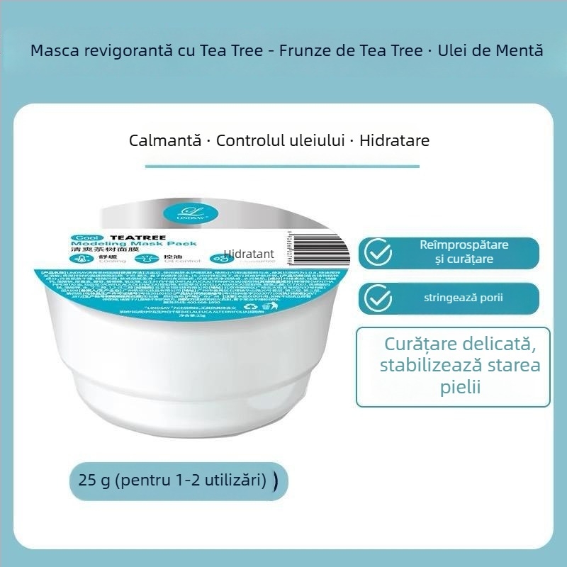 Lindsay mască de lut Tea Tree pentru ten sensibil – hidratează și calmează (tip ten: toate tipurile; valabilitate: 3 ani; formă: mască de lut; Eficacitate: luminează tonul pielii, hidratează, calmează)