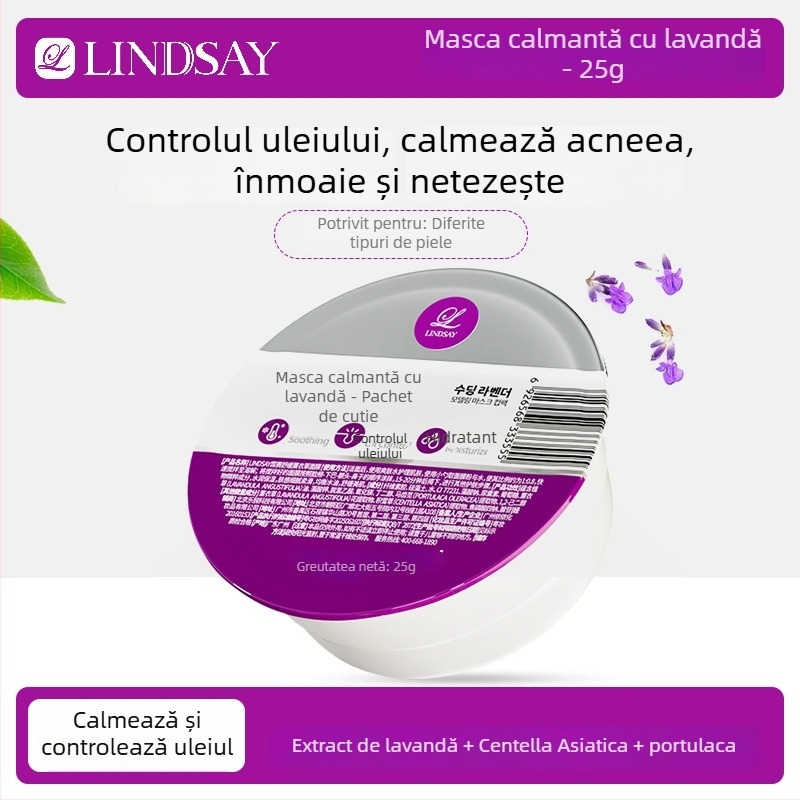 Lindsay mască de lut Tea Tree pentru ten sensibil – hidratează și calmează (tip ten: toate tipurile; valabilitate: 3 ani; formă: mască de lut; Eficacitate: luminează tonul pielii, hidratează, calmează)
