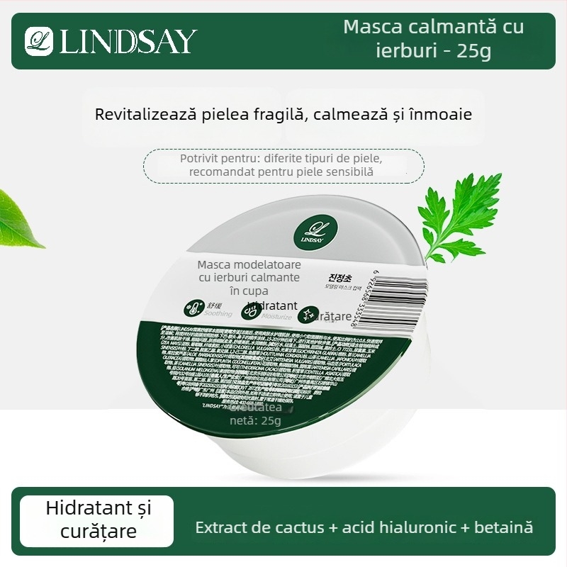 Lindsay mască de lut Tea Tree pentru ten sensibil – hidratează și calmează (tip ten: toate tipurile; valabilitate: 3 ani; formă: mască de lut; Eficacitate: luminează tonul pielii, hidratează, calmează)