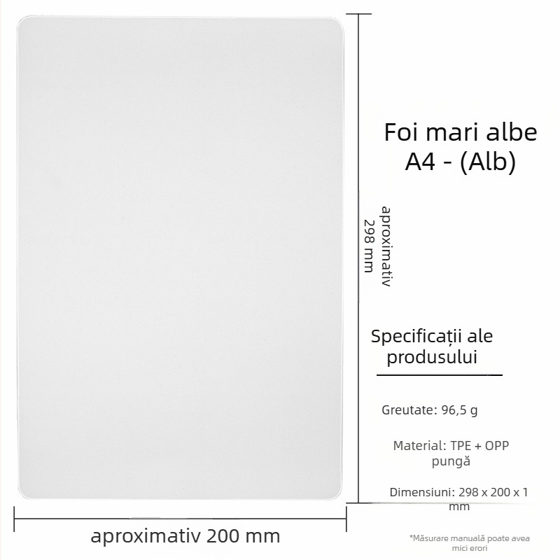 Piele de practică pentru tatuaj sprâncene, silicon, piele imitatie, utilizare universală, aproximativ 180 g