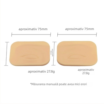 Piele de practică din silicon pentru 3D sprâncene și pleoape, practică de tatuaj, uz universal, 30 g