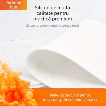 Piele de practică pentru tatuaj sprâncene, textură siliconică moale, pentru începători. Fără import; Potrivit pentru utilizare universală.