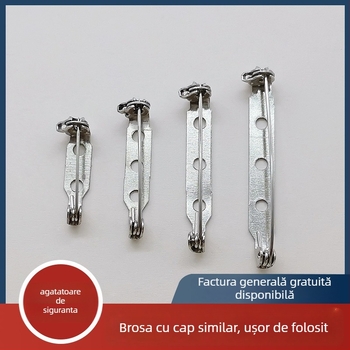 Pin corsaj, metal, stil modern minimalist (Material: Fier; Proces: Electroplatare; Aplicare: Îmbrăcăminte)
