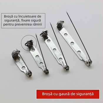 Pin corsaj, metal, stil modern minimalist (Material: Fier; Proces: Electroplatare; Aplicare: Îmbrăcăminte)