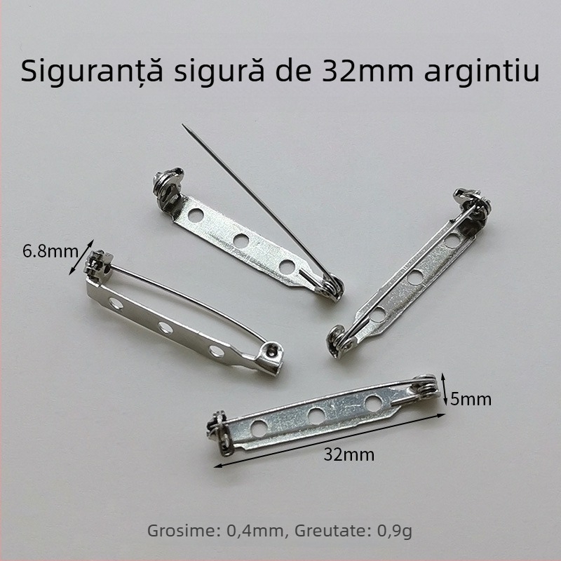 Pin corsaj, metal, stil modern minimalist (Material: Fier; Proces: Electroplatare; Aplicare: Îmbrăcăminte)