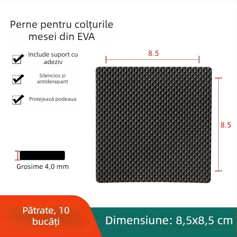 Covorașe EVA din spumă, autoadezive, anti-derapare pentru mese și scaune, absorbante de șocuri, rezistente la uzură
