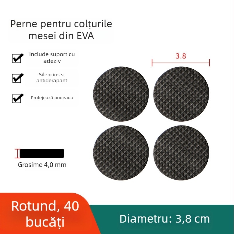 Covorașe EVA din spumă, autoadezive, anti-derapare pentru mese și scaune, absorbante de șocuri, rezistente la uzură
