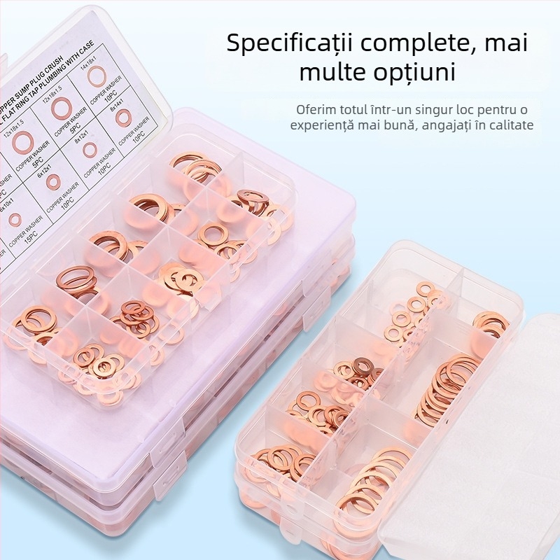 Șaibe plate din cupru pentru etanșare marină – Material: cupru; Utilizare: marin; Standard: 6-22