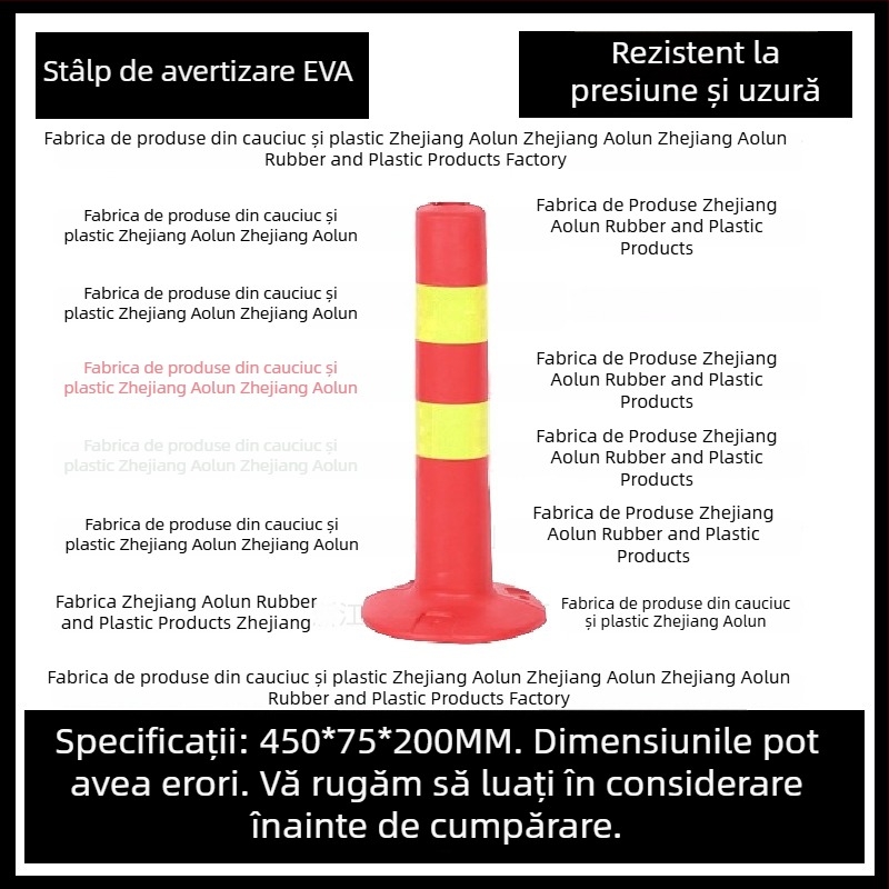 Coloană de avertizare, PU elastic, barieră de izolare, accesoriu pentru gard, marca Aolun