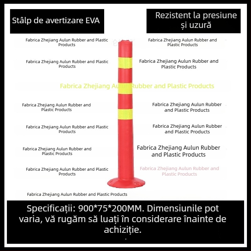 Coloană de avertizare, PU elastic, barieră de izolare, accesoriu pentru gard, marca Aolun