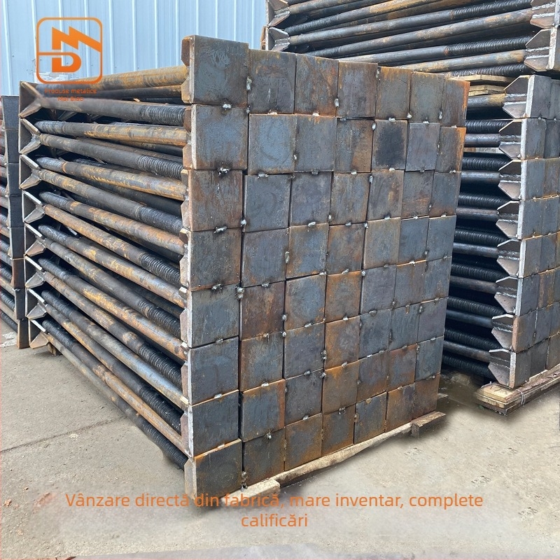 Șurub de ancorare cu placă de sudură în tip L, oțel carbon Q235, clasa de rezistență 4.8, standard JIS B1178-2009, clasa A