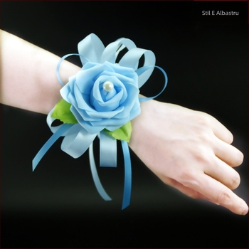 Brățări cu flori în stil coreean pentru nuntă – lucrate manual, material PE, personalizabile, cadou