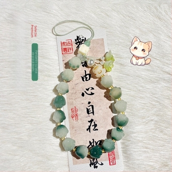 Bratara Bodhi Root cu pandantiv cheie drăguț, model animale mici, lustruit, brand Jinge, lansare toamnă 2025