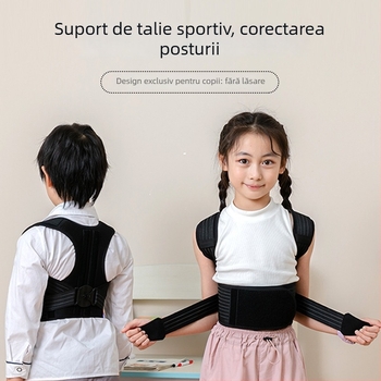 Curea de corecție a posturii pentru cocoșat și scolioză – design unisex cu umeri deschiși, Model ID-889, Articol LB-006, Lansare 2024