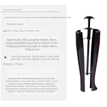 Întinzător pentru cizme Ad2522 — Plastic, reglabil, elastic, clips pentru cizme, stil zilnic