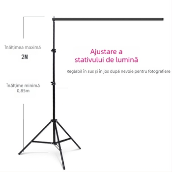 Medole MD88 Suport fundal cu cadru din țeavă de fier pentru fotografie și videografie, potrivit pentru ședințe de îmbrăcăminte; include cadru de fundal și geantă de depozitare