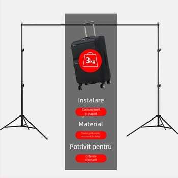 Medole MD88 Suport fundal cu cadru din țeavă de fier pentru fotografie și videografie, potrivit pentru ședințe de îmbrăcăminte; include cadru de fundal și geantă de depozitare