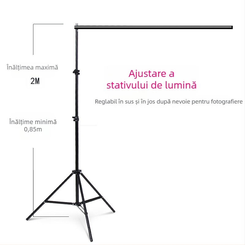 Medole MD88 Suport fundal cu cadru din țeavă de fier pentru fotografie și videografie, potrivit pentru ședințe de îmbrăcăminte; include cadru de fundal și geantă de depozitare