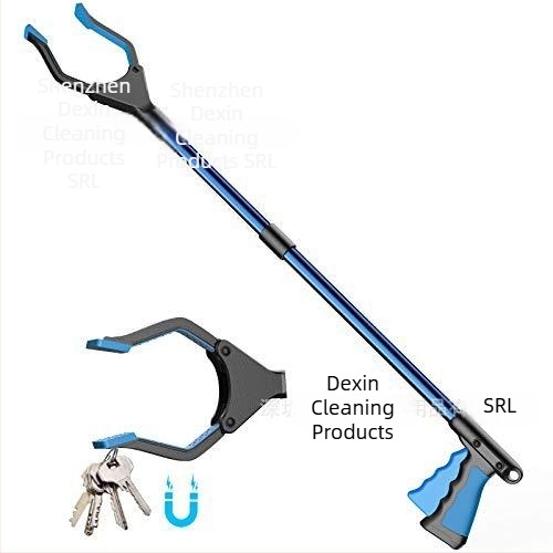 Dexin prindător manual pentru gunoi, ușor, rază ultra lungă, construcție din metal și plastic