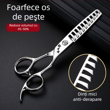 Foarfece Jifu pentru subțierea părului, 50% subțiere, 10 dinți, greutate 0,1 kg