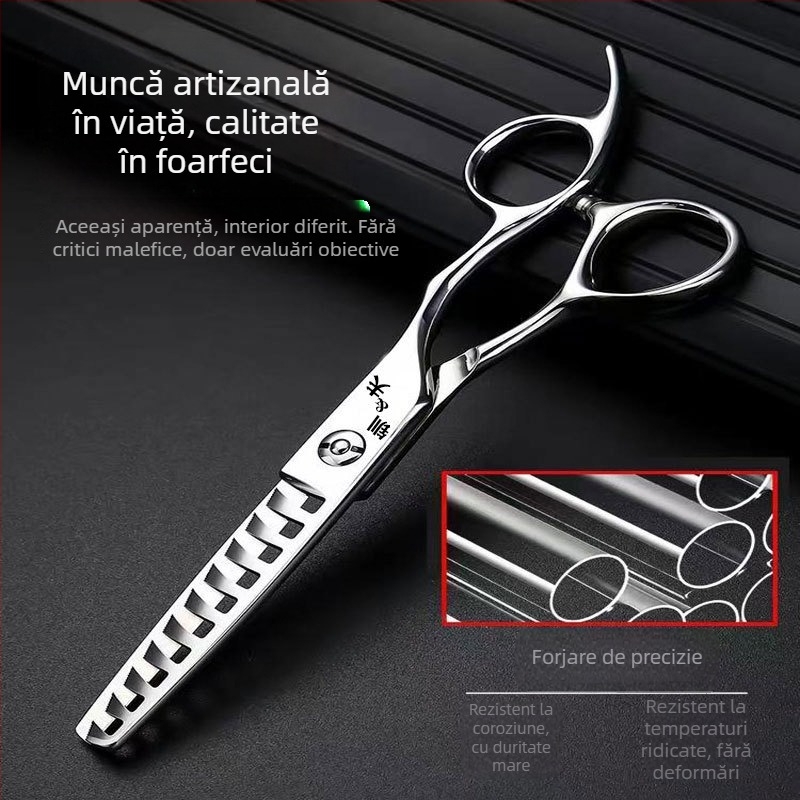 Foarfece Jifu pentru subțierea părului, 50% subțiere, 10 dinți, greutate 0,1 kg