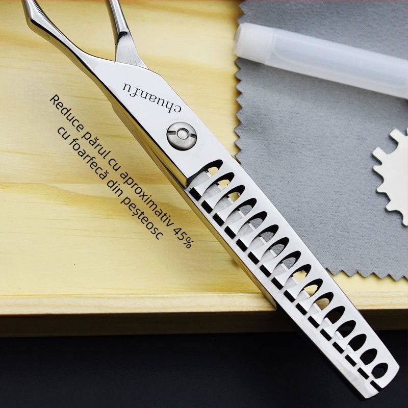 Foarfece Jifu pentru subțierea părului, 50% subțiere, 10 dinți, greutate 0,1 kg