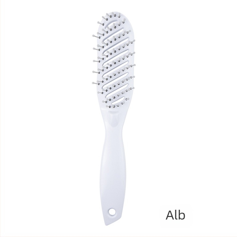 Pieptene de păr Craftsman — ABS + Nylon, Design Curvat, Suprafață Netedă, Pentru Stilizare Masculină