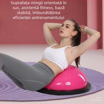 Wave Speed Ball – minge de yoga semi-circulară pentru echilibru, PVC, 6 kg, gonflabilă