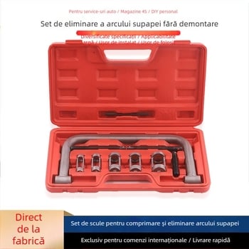 Clește pentru demontarea și montarea arcului de supapă, fără demontare, set scule auto, din oțel carbon