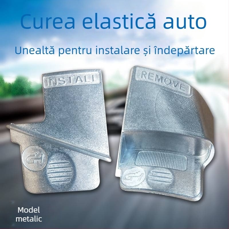 Unealtă de montaj și demontaj a curelei de distribuție auto, cu accesoriu elastic