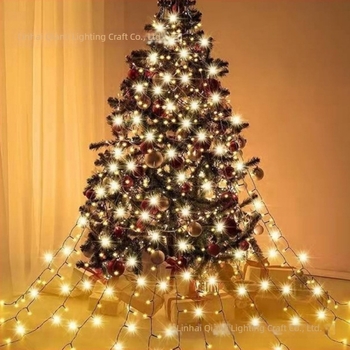 Ghirlanda decorativă în formă de arbore pentru interior și exterior, protecție IP44, 1500 lm, 4,5 V, carcasă PVC