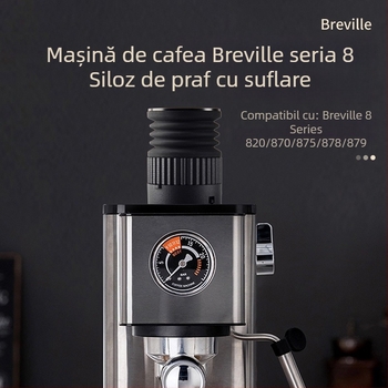 Breville 875/880 Unealtă de curățare a hopperului de boabe – Aliaj de aluminiu și gel de silicon, design modern minimalist