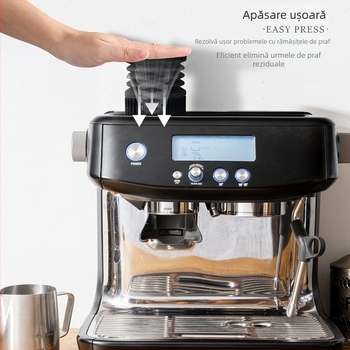Breville 875/880 Unealtă de curățare a hopperului de boabe – Aliaj de aluminiu și gel de silicon, design modern minimalist
