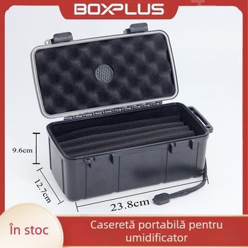 Cutie pentru trabucuri cu pereți din burete pentru protecție, anti-presiune, impermeabilă, sigilată; model X-7002CI.