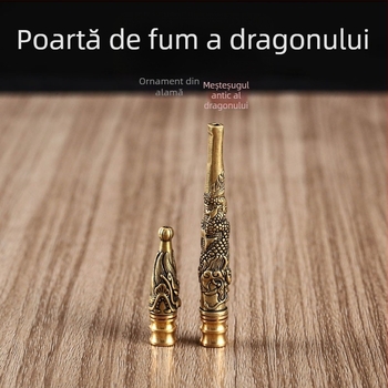 Pipă din alamă cu model dragon, filtru detașabil, personalizare disponibilă - Bj123 124, Guangdong