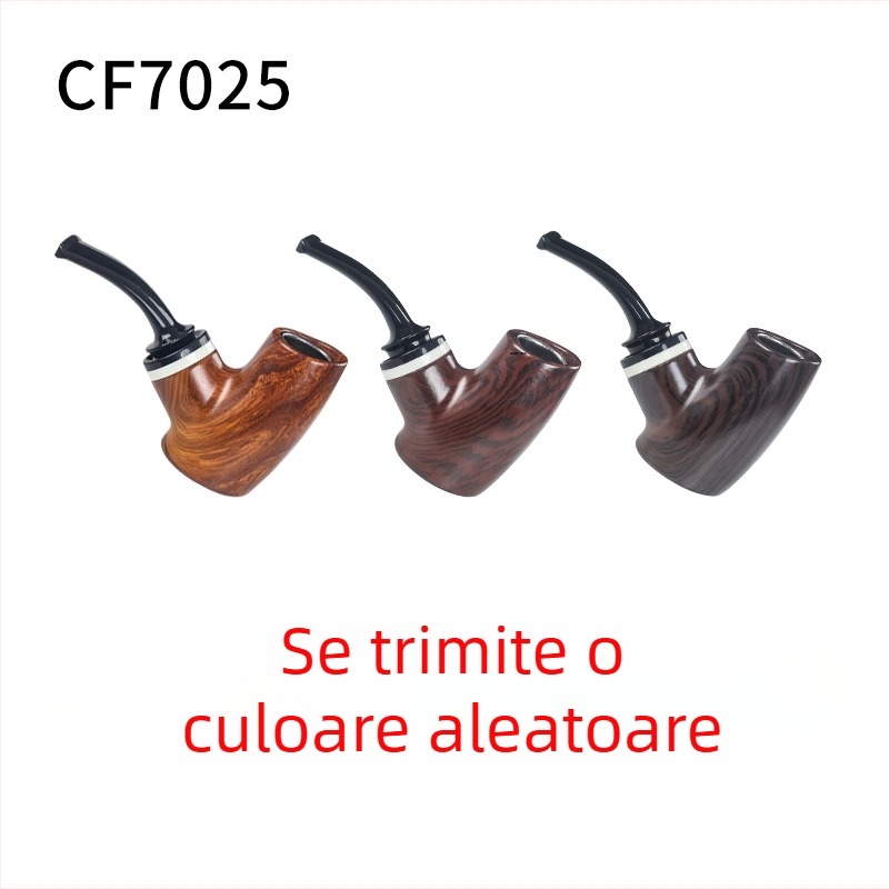 Changfeng CF7025 Pipă din rășină, portabilă, curbată, cu filtru de cavitate