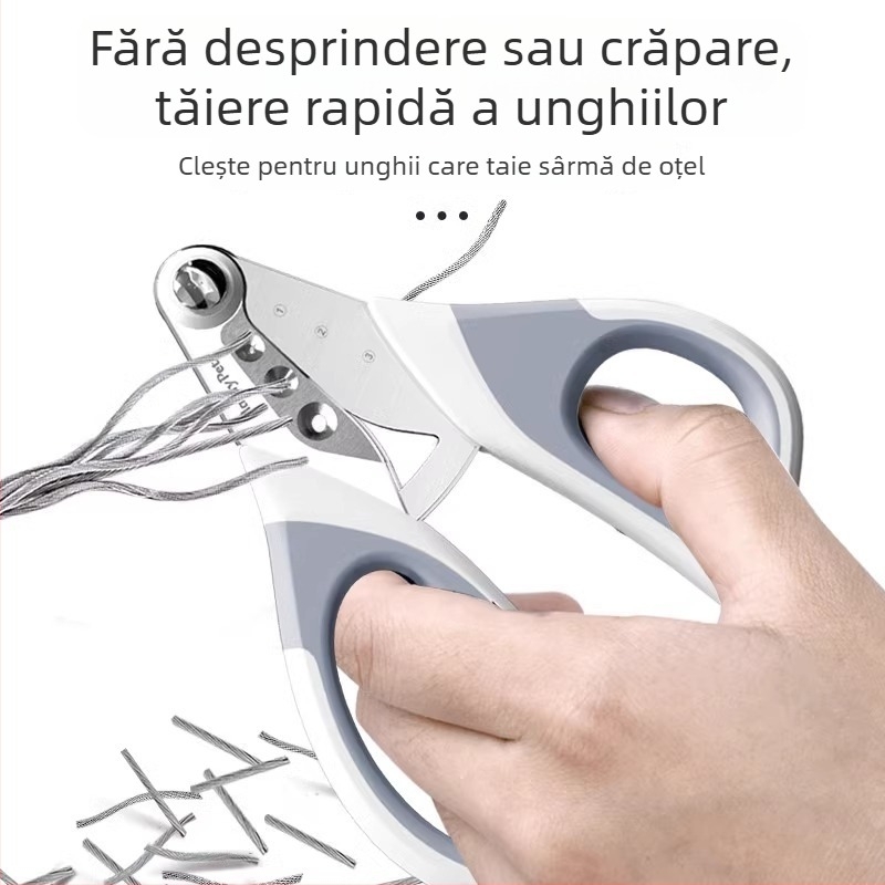 Clește de unghii pentru pisici și câini, cu protecție anti-zgâriere — potrivit pentru începători.