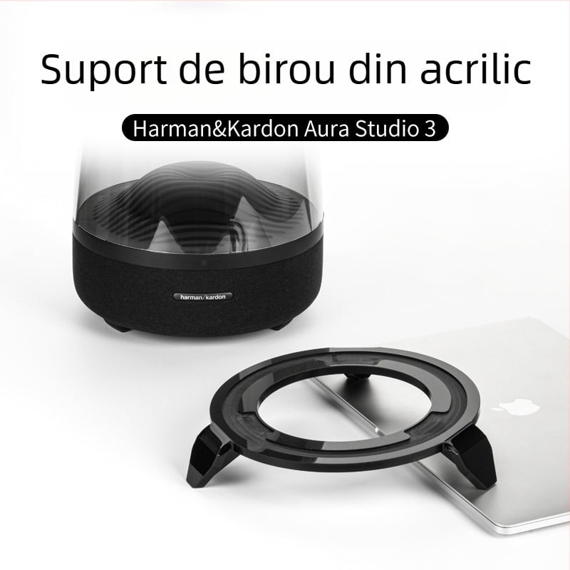 Bază de depozitare din acril pentru difuzor Harman Kardon Aura Studio 3 — protecție la căderi și praf, proces OEM, ambalaj în pungă OPP