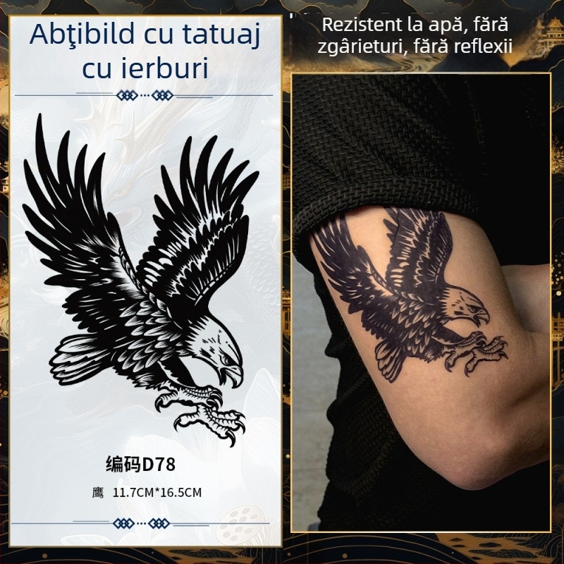 Autocolant de tatuaj pentru braț, design realist, impermeabil, durată lungă, semi-permanent, imprimare prin transfer de apă — Gazing at the Starry River