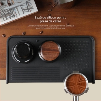 Padă de presare pentru pulbere de cafea din silicon — stil modern simplu, brand Qiya, antiderapant, rezistent la uzură, potrivit pentru bar, casă și cafenea