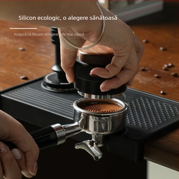 Padă de presare pentru pulbere de cafea din silicon — stil modern simplu, brand Qiya, antiderapant, rezistent la uzură, potrivit pentru bar, casă și cafenea