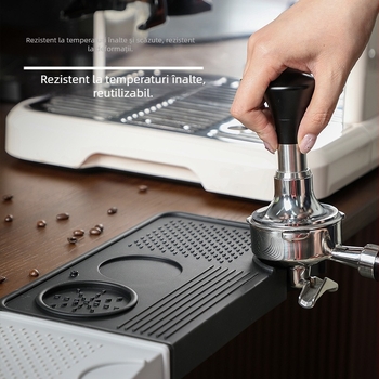 Padă de presare pentru pulbere de cafea din silicon — stil modern simplu, brand Qiya, antiderapant, rezistent la uzură, potrivit pentru bar, casă și cafenea