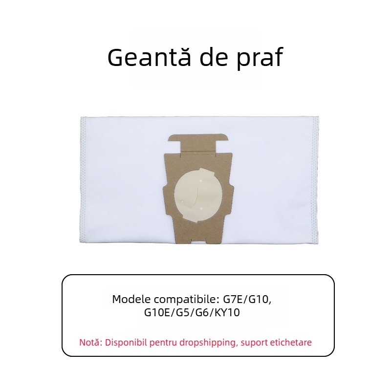 Sac de praf pentru aspirator Kirby – din material nețesut, compatibil cu G7E/G10/G10E/G5/G6, model G10, cod 07, pentru uz casnic