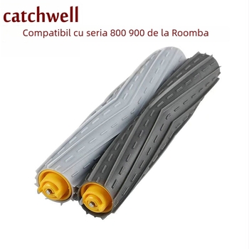 Catchwell Accesorii pentru aspiratorul robot iRobot: perie principală pentru seriile 8 și 9, perie din cauciuc 800, perie cu rolă 900, model H-V6-059