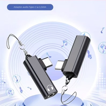Adaptor audio Type-C compatibil cu iPhone 15, Huawei, Xiaomi și OnePlus – ieșire audio, cip Zhongke Lanxun