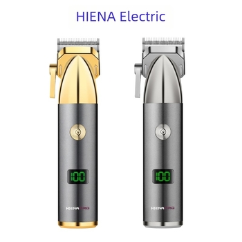 Mașină de tuns păr Hiena — model nou, motor cu perii, lamă din aliaj de titan, baterie încorporată 1200–2000 mAh, autonomie 1–3 ore, zgomot 36–45 dB