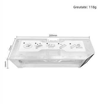 Cutie de colectare a prafului Roborock P10, utilizare casnică, 101–150 m²